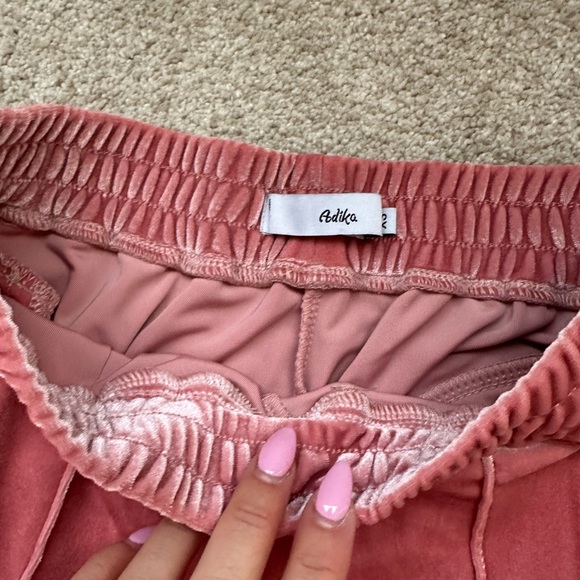 Adika pink stripped track pants straight leg - Picture 2 of 3